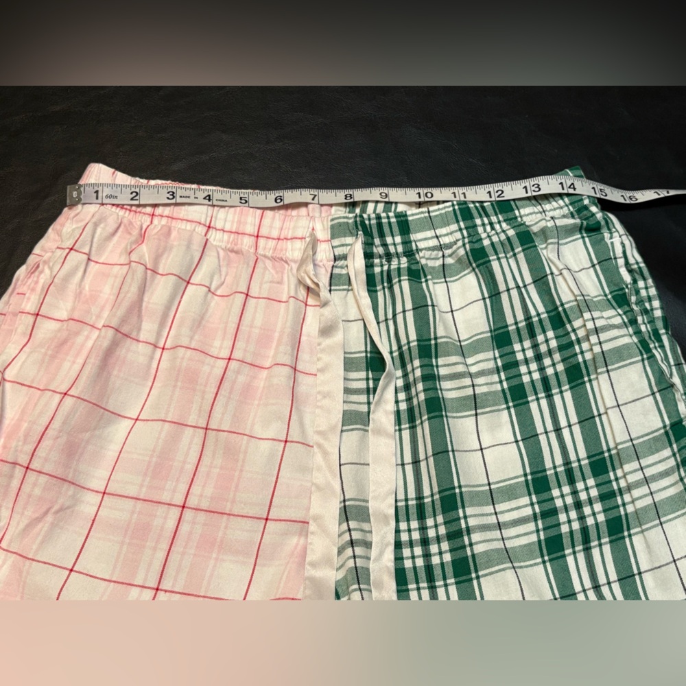 Victoria's Secret Red and Green Plaid Pajama Set size M - Picture 11 of 16